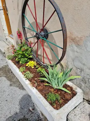 Jardin de l'établissement Gite du bibicherat