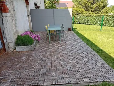 Jardin de l'établissement Gite du bibicherat