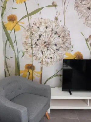 Télévision ou salle de divertissement dans l'établissement La cour fleurie, tout confort