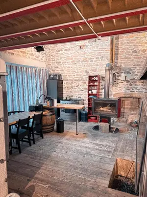 Cuisine ou kitchenette dans l'établissement Insolite