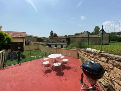 Balcon ou terrasse dans l'établissement Au Lavoir