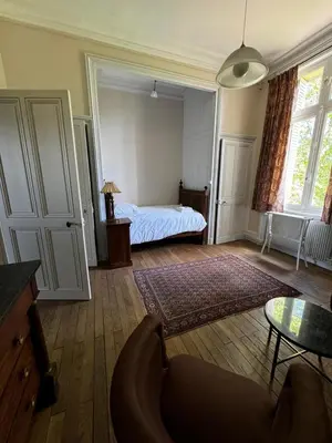 Un ou plusieurs lits dans un hébergement de l'établissement Castle Of Saint Germain Des Rives