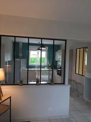 Cuisine ou kitchenette dans l'établissement Gîte l'Etape