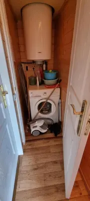 Cuisine ou kitchenette dans l'établissement Chalets Etang sur Arroux