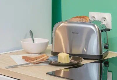 Cuisine ou kitchenette dans l'établissement Appartement - L'ESCALE DE MONTMOROT - CALME & SÉRÉNITÉ