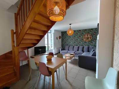 Coin salon dans l'établissement Superbe duplex « le Grévy »