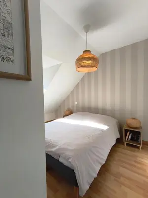 Un ou plusieurs lits dans un hébergement de l'établissement Superbe duplex « le Grévy »