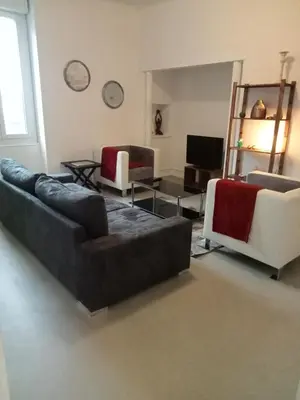 Coin salon dans l'établissement Logement spacieux et lumineux