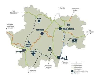 Plan de l'établissement Les Pichies, T2 Marie-Line, Digoin.