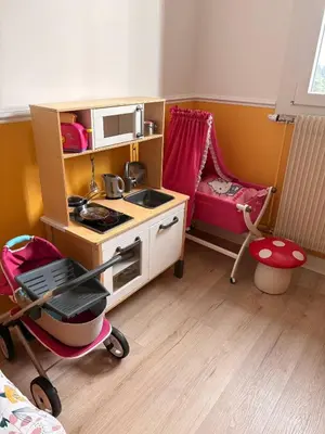 Coin salon dans l'établissement Maison au pied des Vignes
