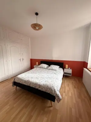 Un ou plusieurs lits dans un hébergement de l'établissement Maison au pied des Vignes