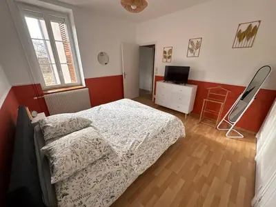 Un ou plusieurs lits dans un hébergement de l'établissement Maison au pied des Vignes