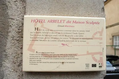 Plan de l'établissement Grand Appartement a Maison sculptée