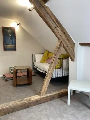 Un ou plusieurs lits dans un hébergement de l'établissement Maison de campagne, Au 40, Morvan, Bourgogne