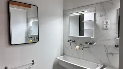 Salle de bains dans l'établissement Maison Loft au pied des Vignes