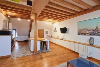 Cuisine ou kitchenette dans l'établissement COSY + COOL BURGUNDY