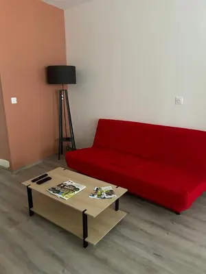 Coin salon dans l'établissement Charmant appartement en rez-de chaussée