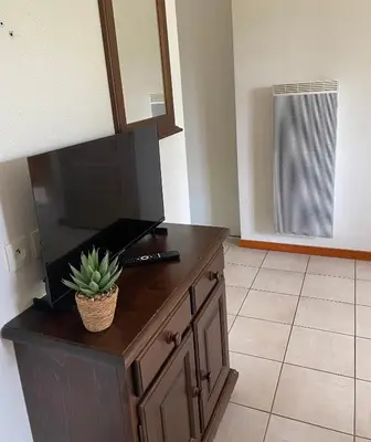 Cuisine ou kitchenette dans l'établissement Vue Sur Green