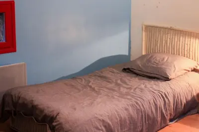 Un ou plusieurs lits dans un hébergement de l'établissement Pannonica charmante maison champêtre
