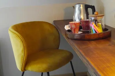 Plateau bouilloire dans l'établissement Chambres d'Hôtes La mésange à tête Bleue