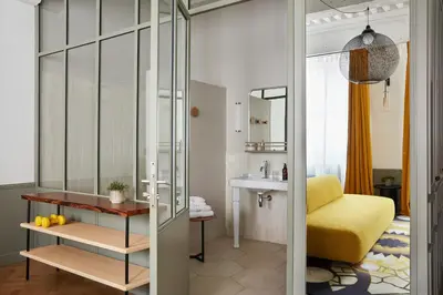 Salle de bains dans l'établissement Le Clos des Rosiers
