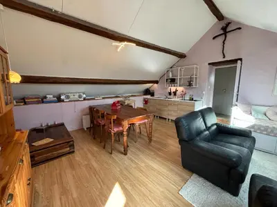 Coin salon dans l'établissement La Maison du bonheur - Gîte RULINA - Corancy