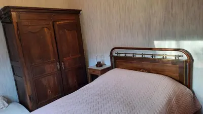 Un ou plusieurs lits dans un hébergement de l'établissement Chambres d’Hôtes Les Melogottes