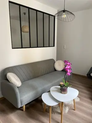 Coin salon dans l'établissement La maison douce