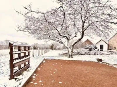 L'établissement Gîte les filous Maison avec piscine et dépendance en hiver