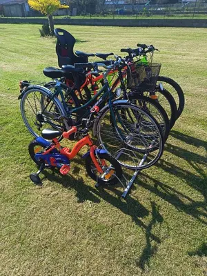 Vélo sur le terrain de l'établissement Les Jardins Ducarouge 3 climatisé ou dans les environs