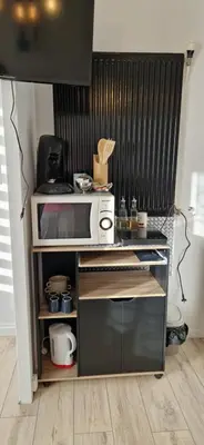 Cuisine ou kitchenette dans l'établissement Némo Petit studio cosy.