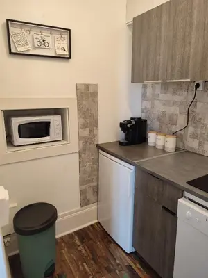 Cuisine ou kitchenette dans l'établissement T1 lumineux et climatisé