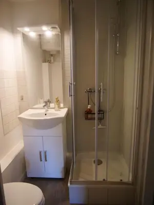 Salle de bains dans l'établissement Joli cocon - Dijon centre ville