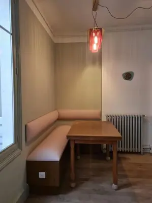 Coin salon dans l'établissement Art déco-cooning
