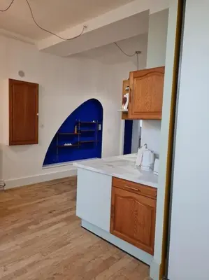Cuisine ou kitchenette dans l'établissement Art déco-cooning