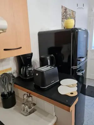 Cuisine ou kitchenette dans l'établissement Art déco