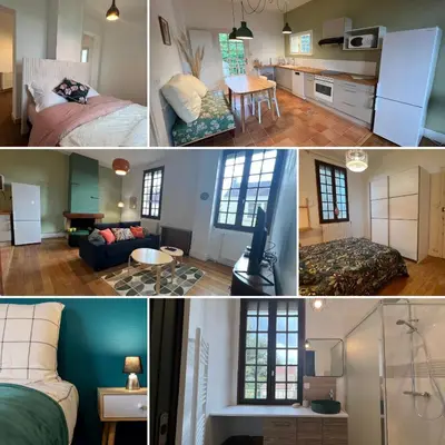 Cuisine ou kitchenette dans l'établissement Tous au jardin
