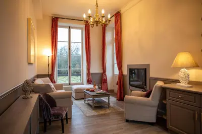 Coin salon dans l'établissement CHATEAU DE QUINCEY