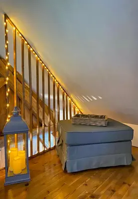 Coin salon dans l'établissement Aux petites portes du Morvan