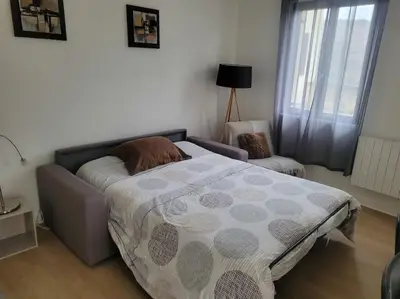 Un ou plusieurs lits dans un hébergement de l'établissement Petite maison au cœur des vignes