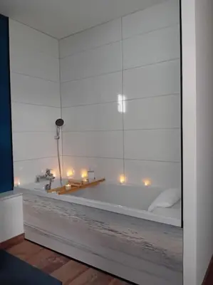 Salle de bains dans l'établissement Le Ti'chey-toi
