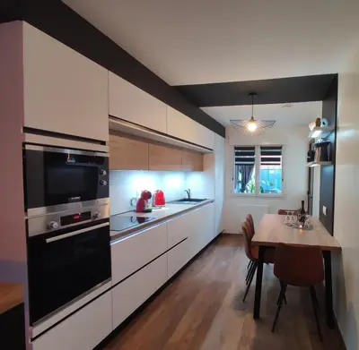 Cuisine ou kitchenette dans l'établissement Le Ti'chey-toi