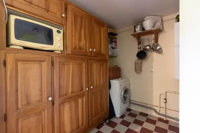 Cuisine ou kitchenette dans l'établissement Cabana & Maison des Vignes