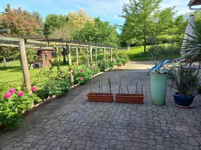 Jardin de l'établissement Gîte du Solnan
