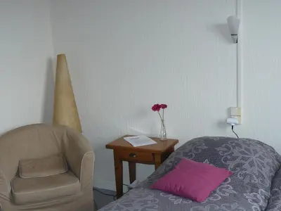 Coin salon dans l'établissement Auberge Fleurie