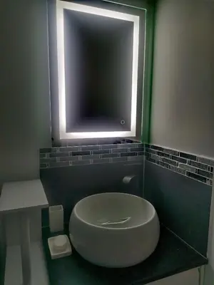 Salle de bains dans l'établissement L'atelier de Jane