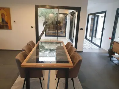 Plan de l'établissement location villa moderne piscine