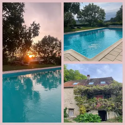 Piscine de l'établissement Ô Bonheurs Simples d'Ecorsaint Ici Doucement ou située à proximité