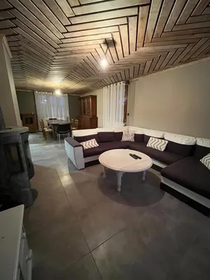 Coin salon dans l'établissement Maison de campagne