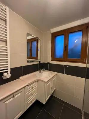 Salle de bains dans l'établissement Maison de campagne